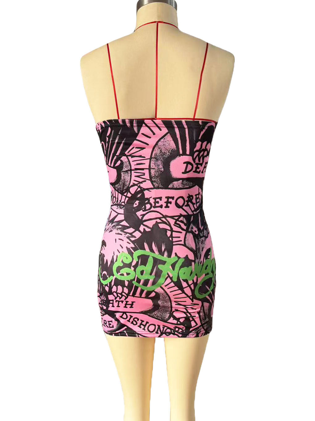 Summer Fashion Print strapless Sexy Dress 9