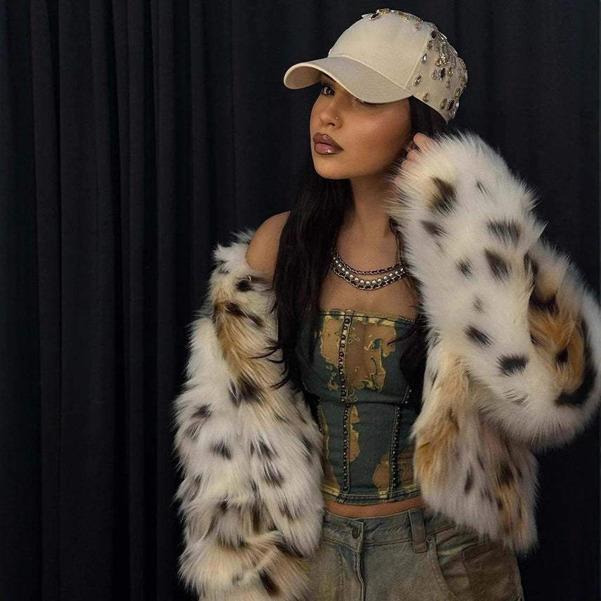 Autumn Fashion Style Street Women Color Block Fringe Cardigan Coat 3