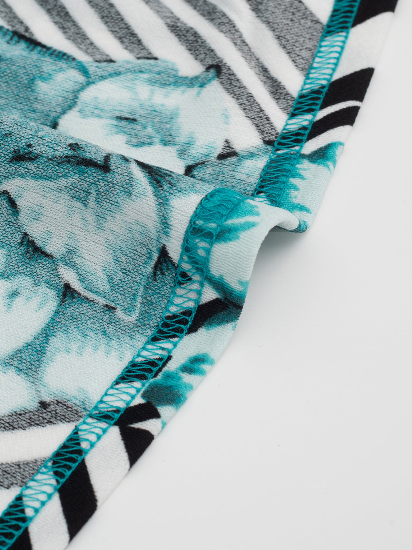 Autumn Plus Size Round Neck Print Patchwork Chic Career Bodycon Dress 16