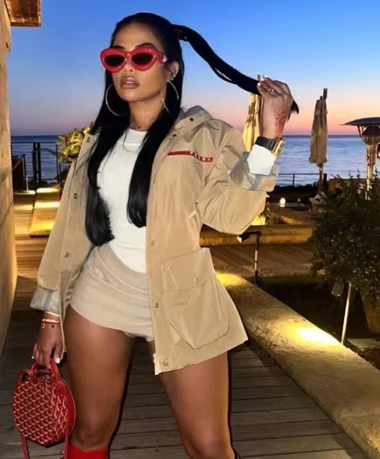 Autumn Winter Outdoor Jacket Fashion Letter Printed Coat 3