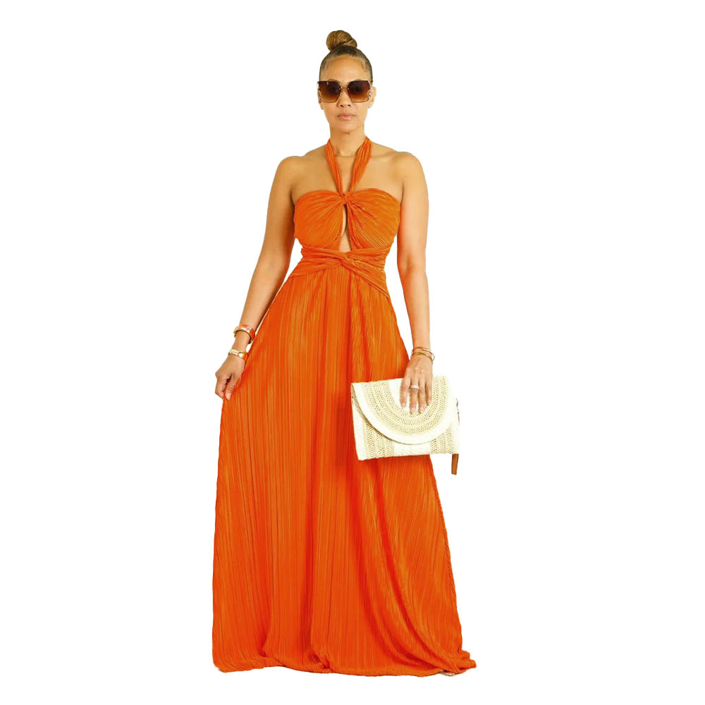 Women's Multi-Wearing Pleated Swing Dress 9