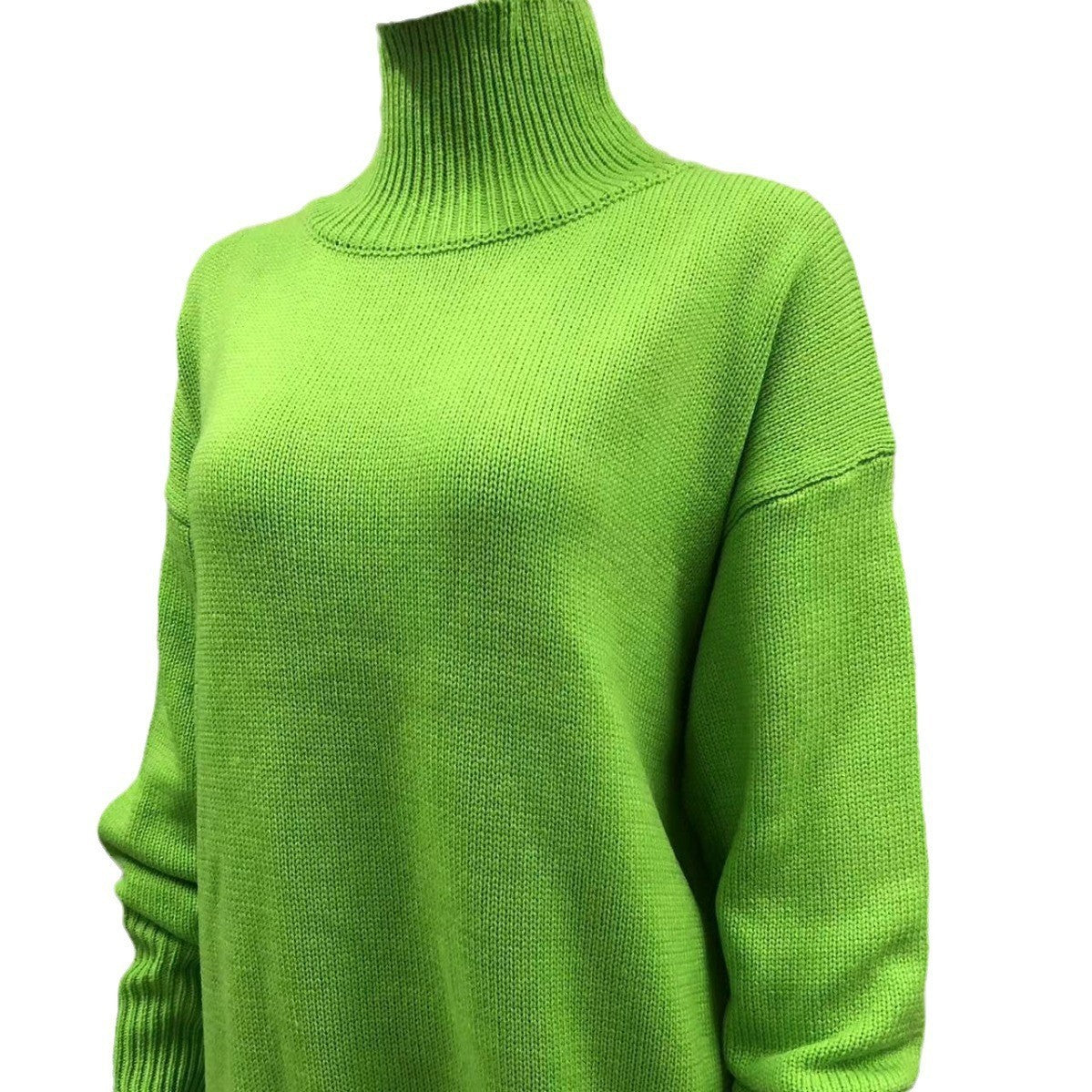 Women loose turtleneck sweater 12