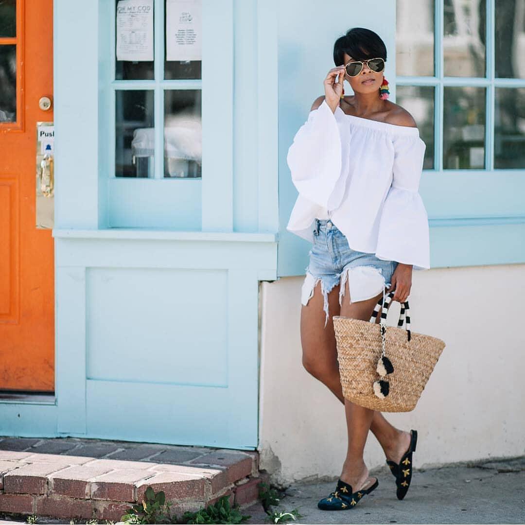 Women's Sexy Off-Shoulder Bell Bottom Sleeve Solid Color Loose Top 4