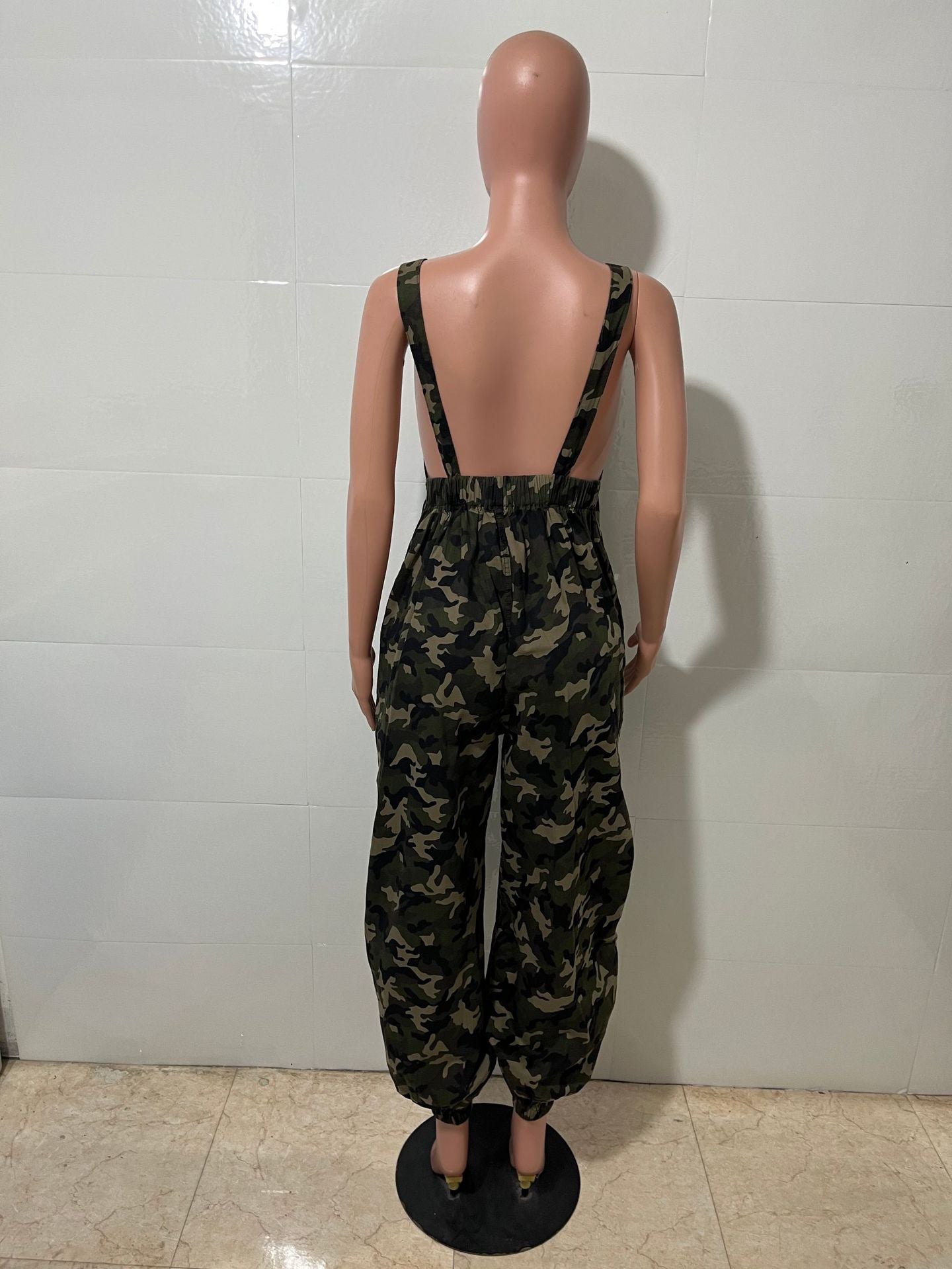 Women's Casual Loose Camouflage Cargo Jumpsuit/Overalls 5