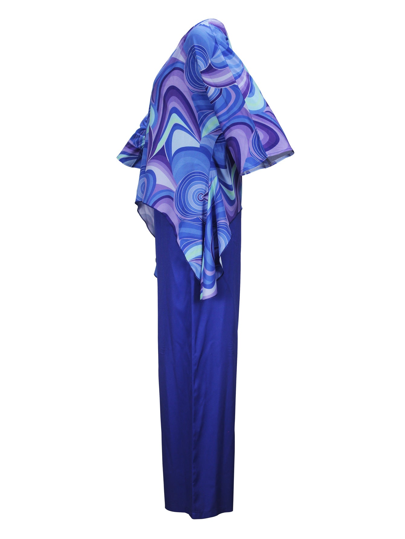 Women Elegant Round Neck Long Sleeve Top and Pants Two-piece Set 8