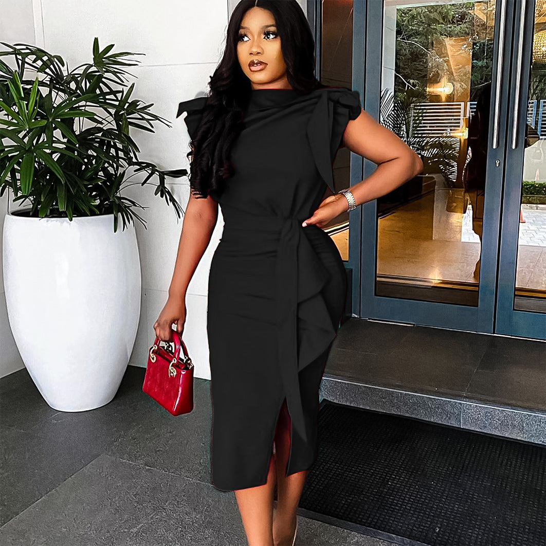 Plus Size Women Sexy Red Maxi African Dress 3