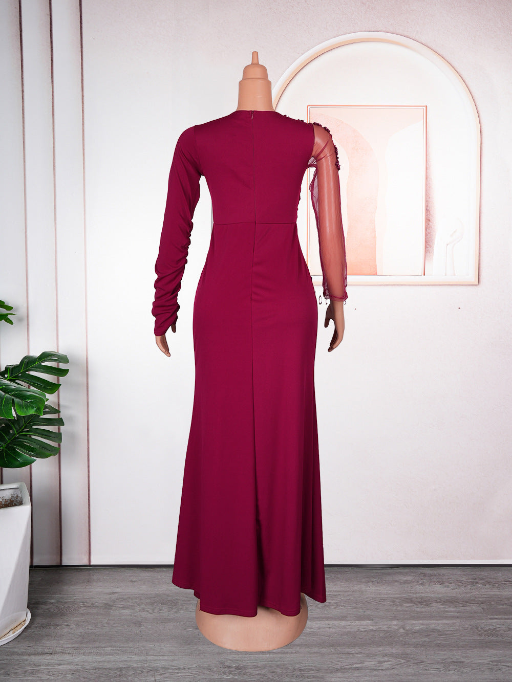 African Women Long Sleeve Formal Party Maxi Dress 21