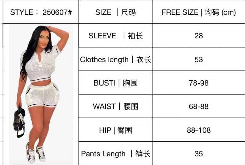 Button Short-Sleeve Knit Shirt & Shorts Set 14