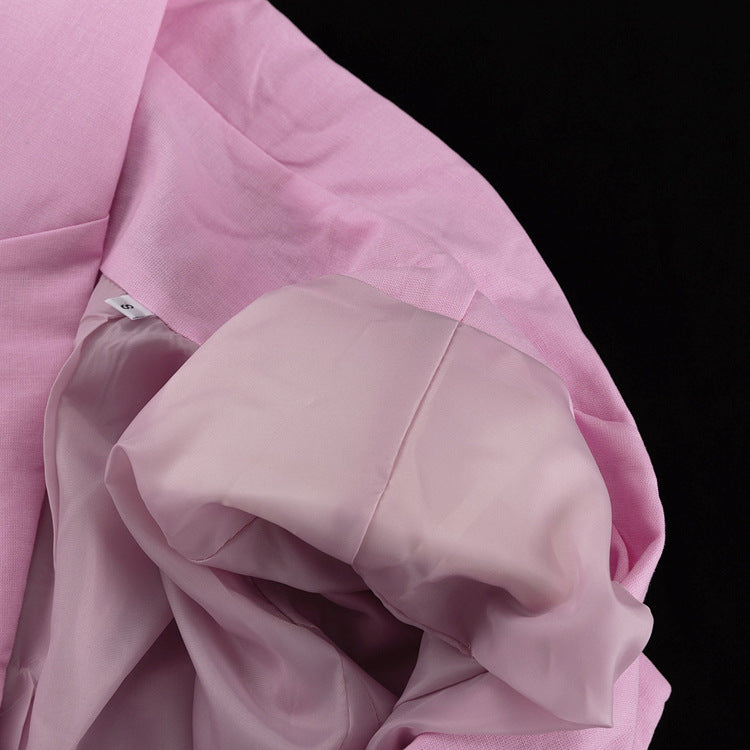 Linen Turn-Down Collar Long-Sleeve Tie-Front Shirt Dress 14