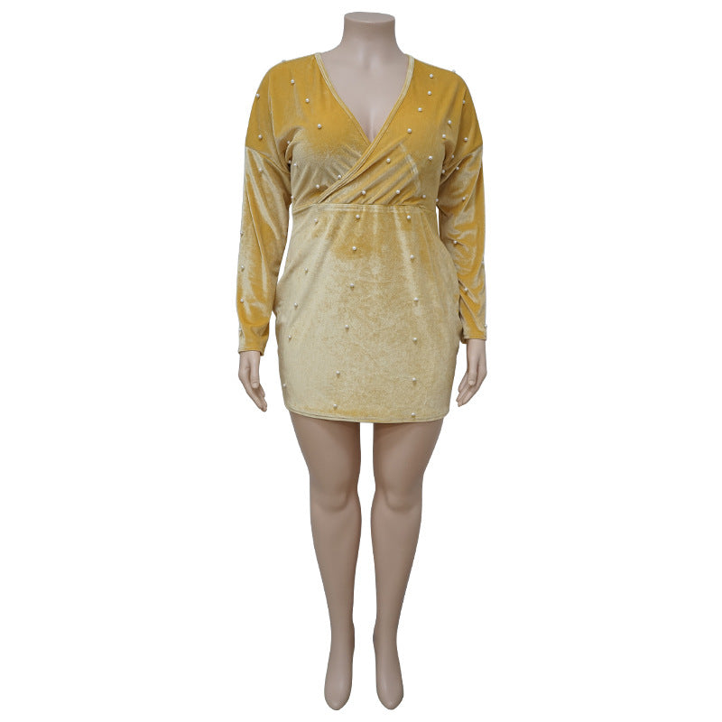 Women's Plus Size Chic Nightclub Slim Bodycon Dress