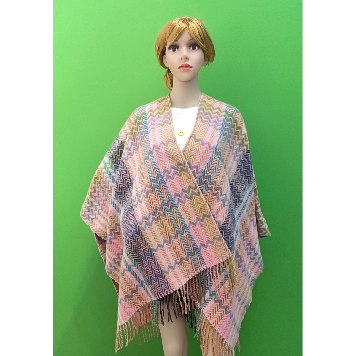 Women shawl blanket ethnic style cloak coat cloak scarf 7