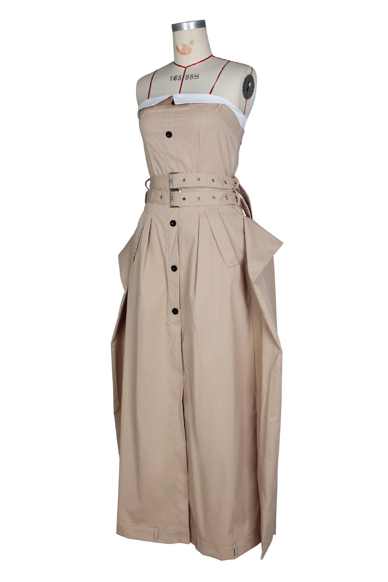 Women Sleeveless Wrap-On Belted Dress 10