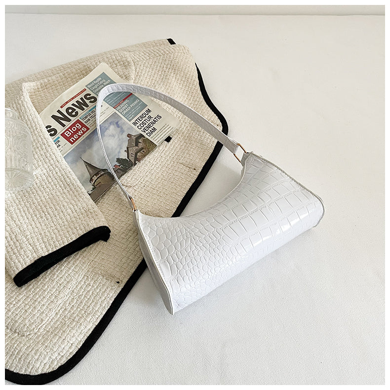 Handheld mini women's bag winter fashion shoulder bag Trendy gradient underarm baguette bag 39