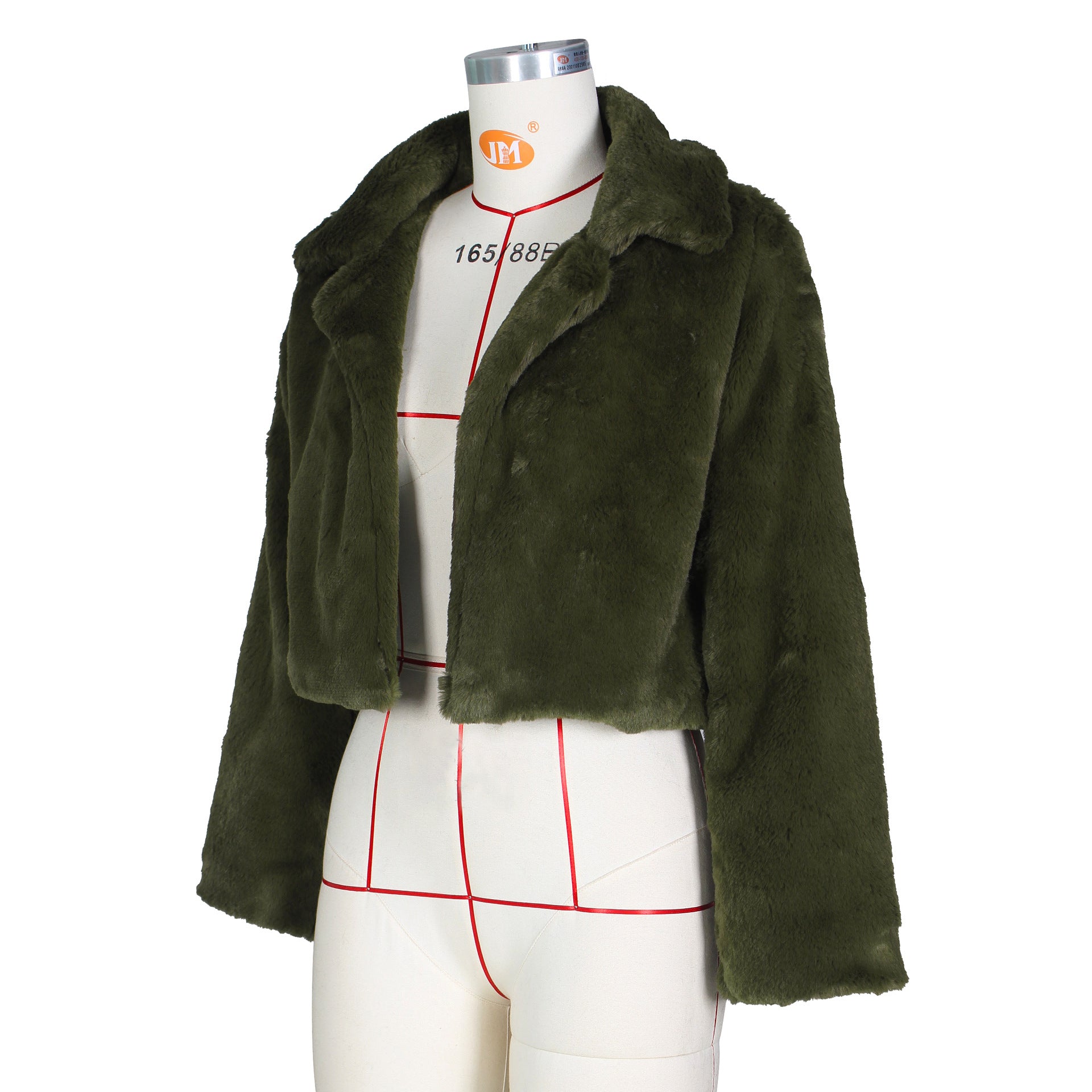 Women Loose Long Sleeve Fake Fur Jacket 39