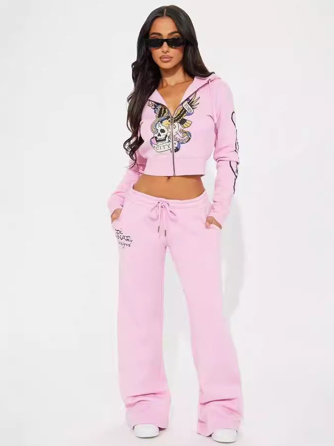 Women's Casual Street Print 2-Piece Tracksuits 6