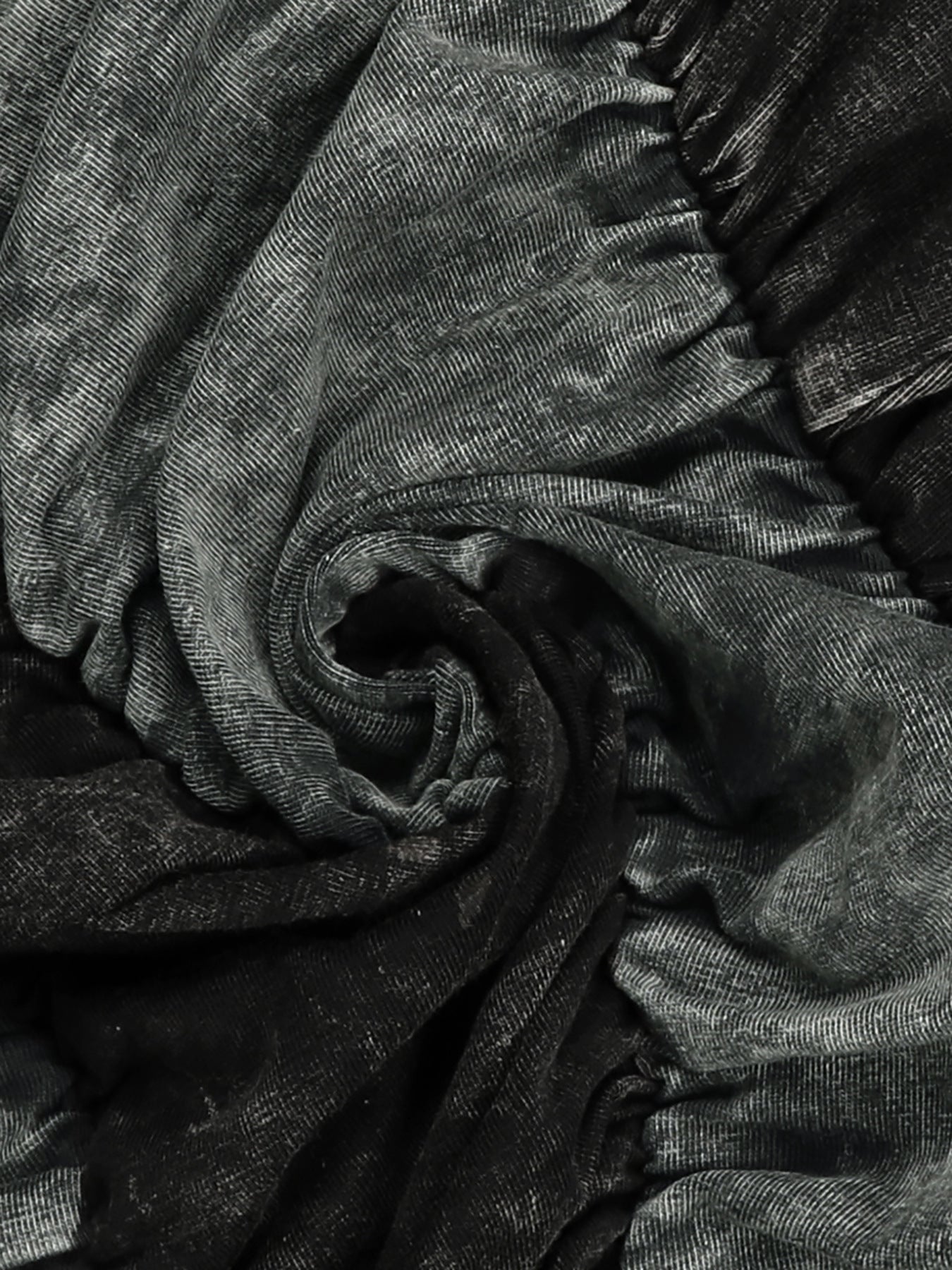 Women's Contrast Color Slim Stretch Top and Washed Long Pants Two-Piece Set 15