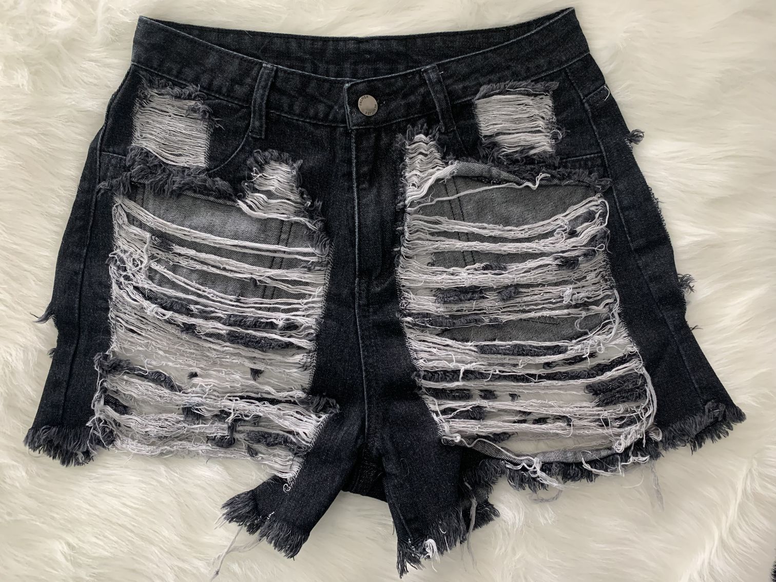 Women's Tassel Ripped Denim Shorts 8