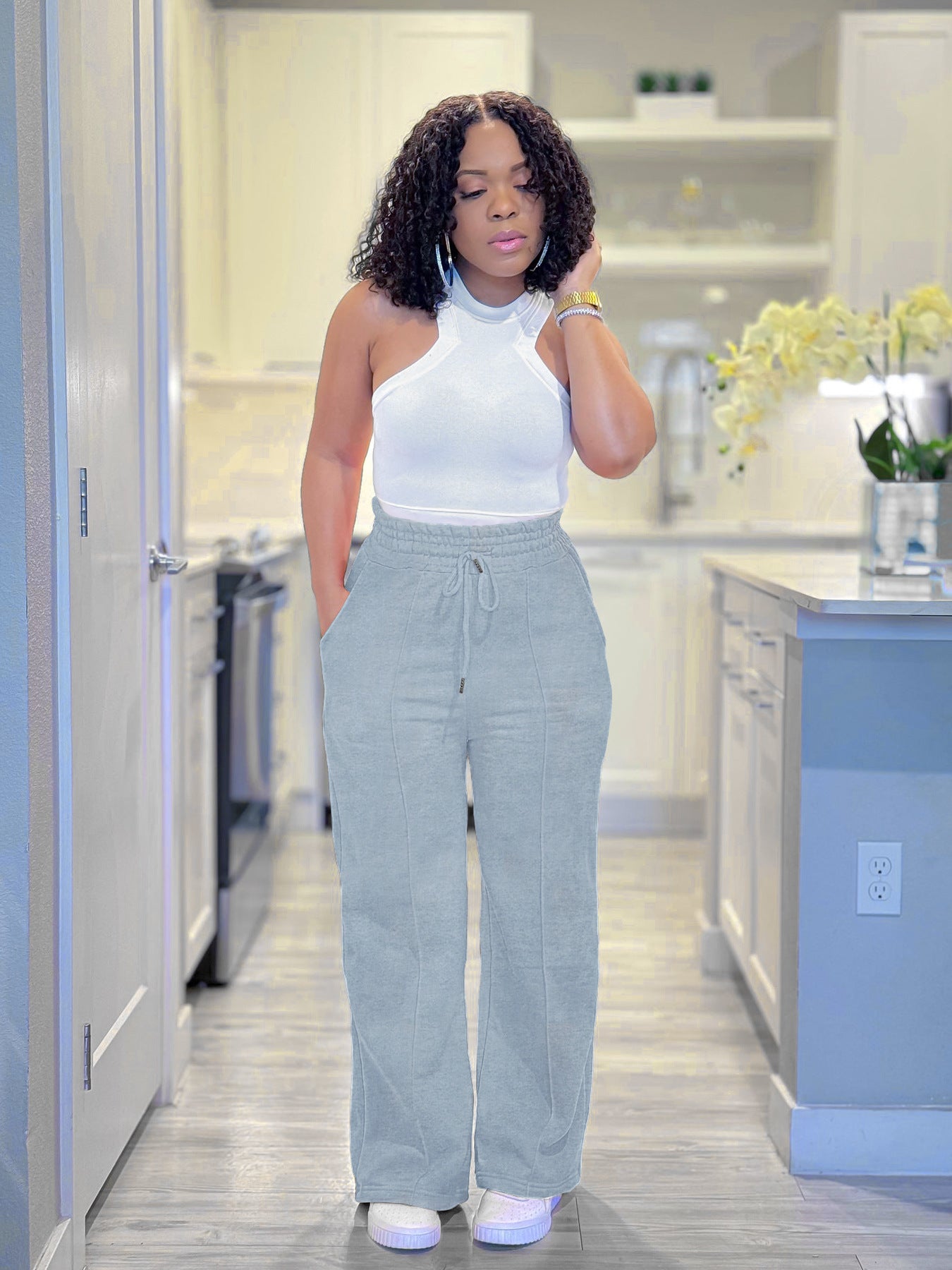 Women Casual Drawstring Sports Sweatpants 3