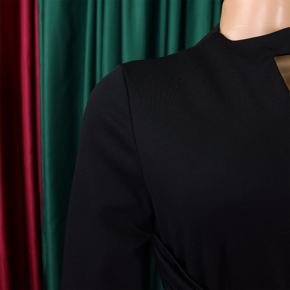 Women's Fashion Chic Pleated African Plus Size Swing Dress 33