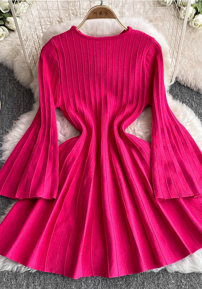 Women Knitting Sweater Dress