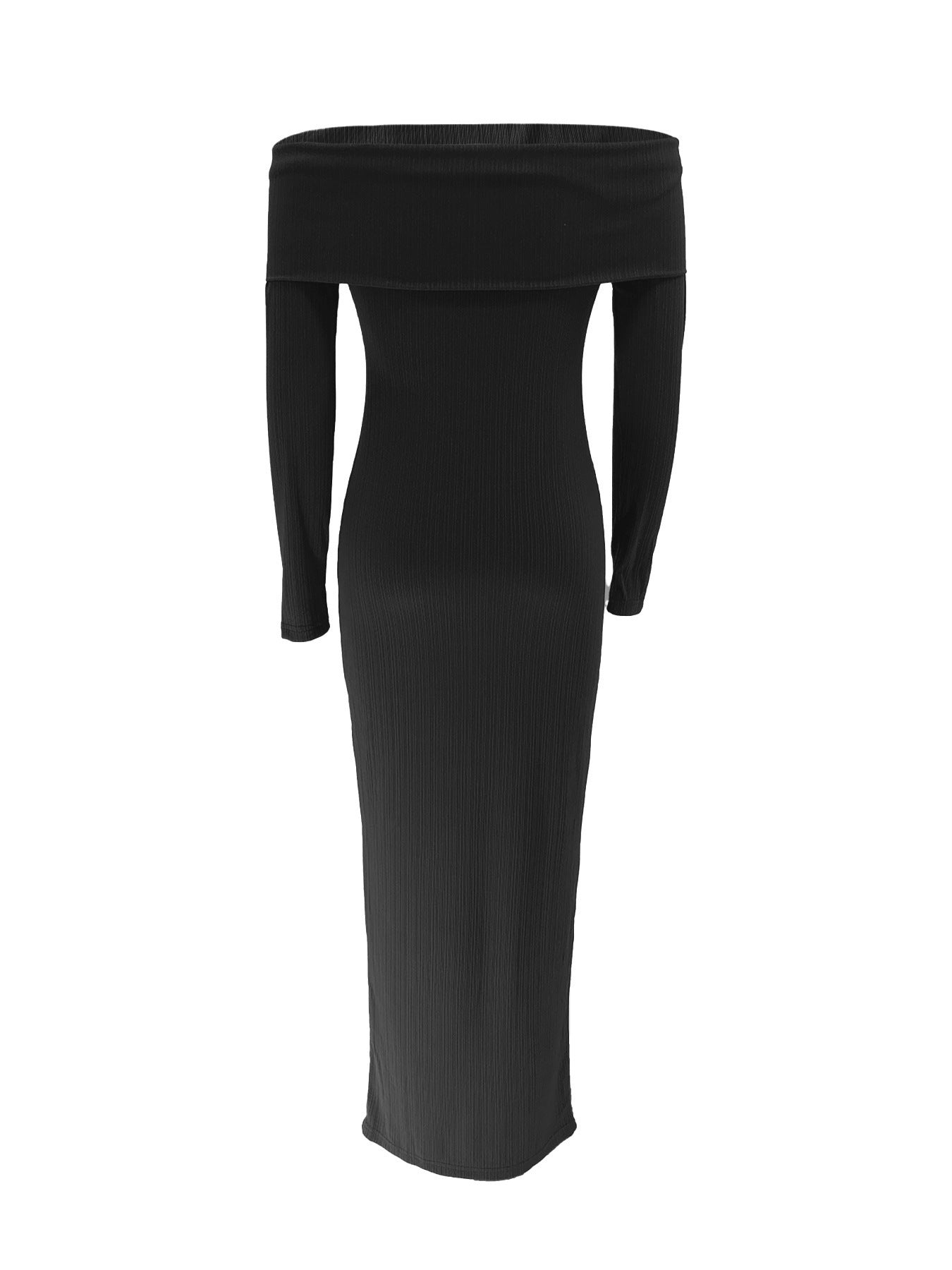 Women Off Shoulder Long Sleeve Elegant Formal Party Dress 23