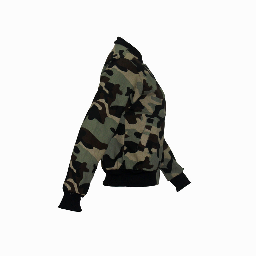 Fashion Women's Long Sleeve Camouflage Jacket 10