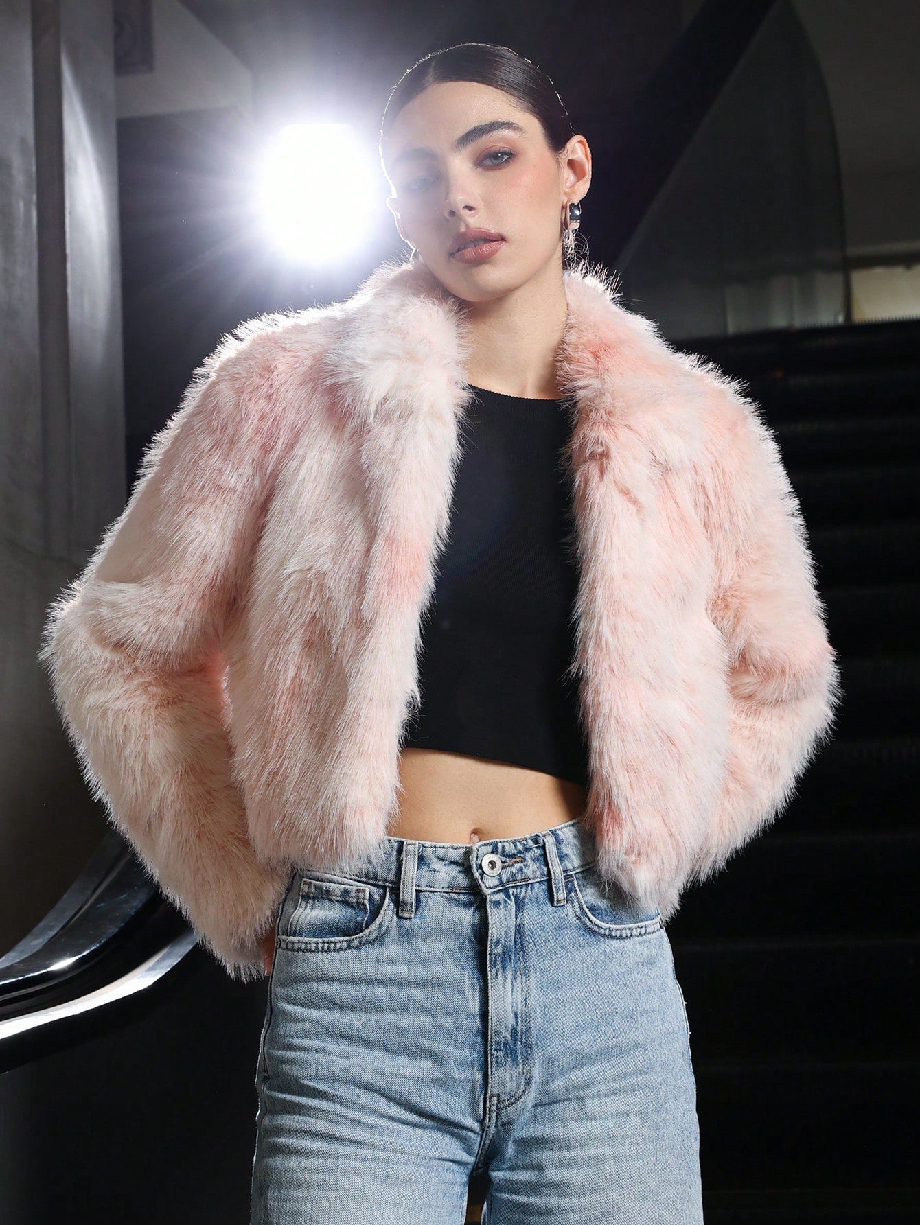 Autumn Winter Faux Fur Coat Fashion Faux Fox Fur Fuzzy Plush Women's Winter Wear 5