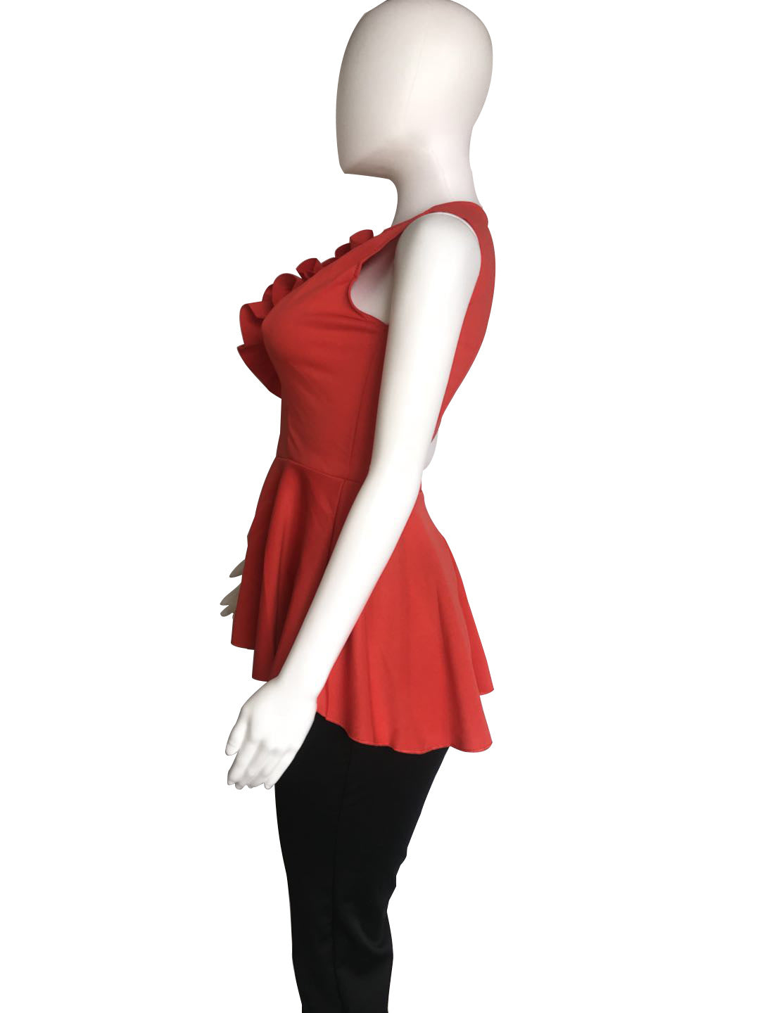 Women's Summer Ruffle Sleeveless Slim Waist Top 20