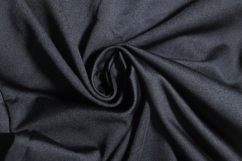 Pure color sexy deep v Low Back tie Slim Waist Chic Street Bodycon short dress 20