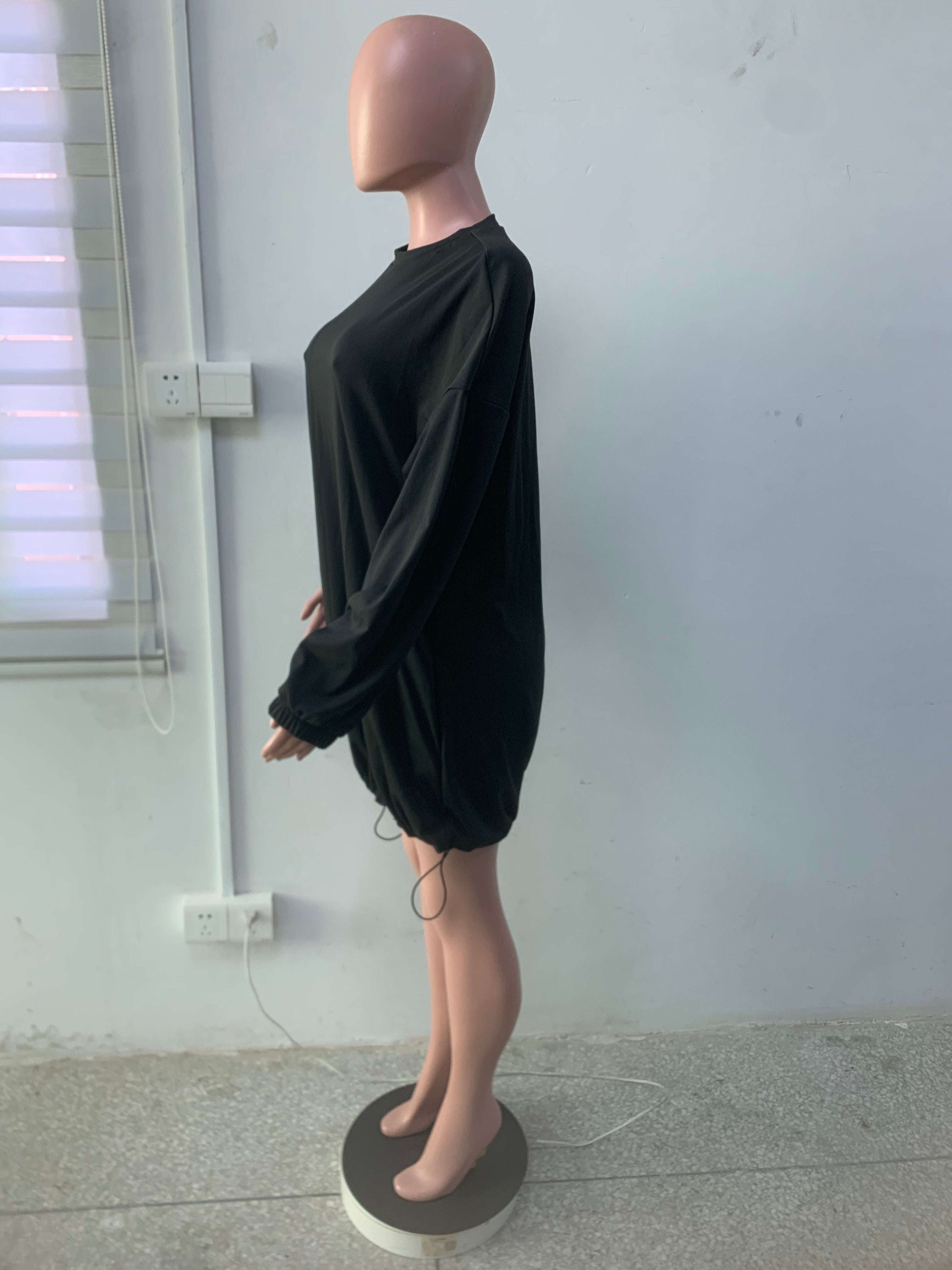 Women Drawstring Pocket Dress 6