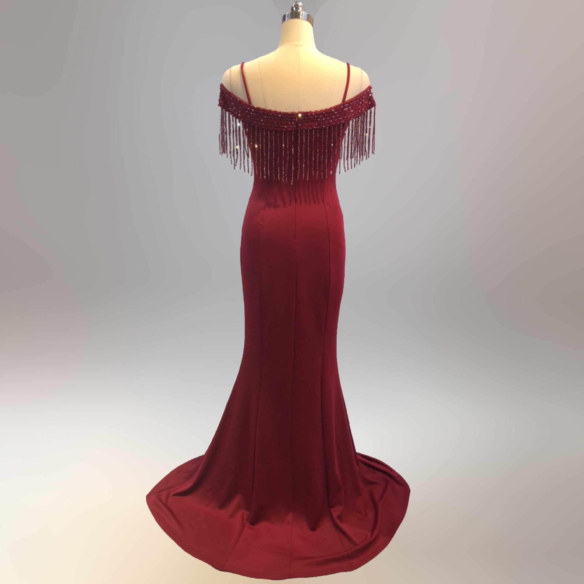 Bridal Toast Dress Fashion Fishtail Slim Fit Long Formal Party Elegant Red Evening Dress 24