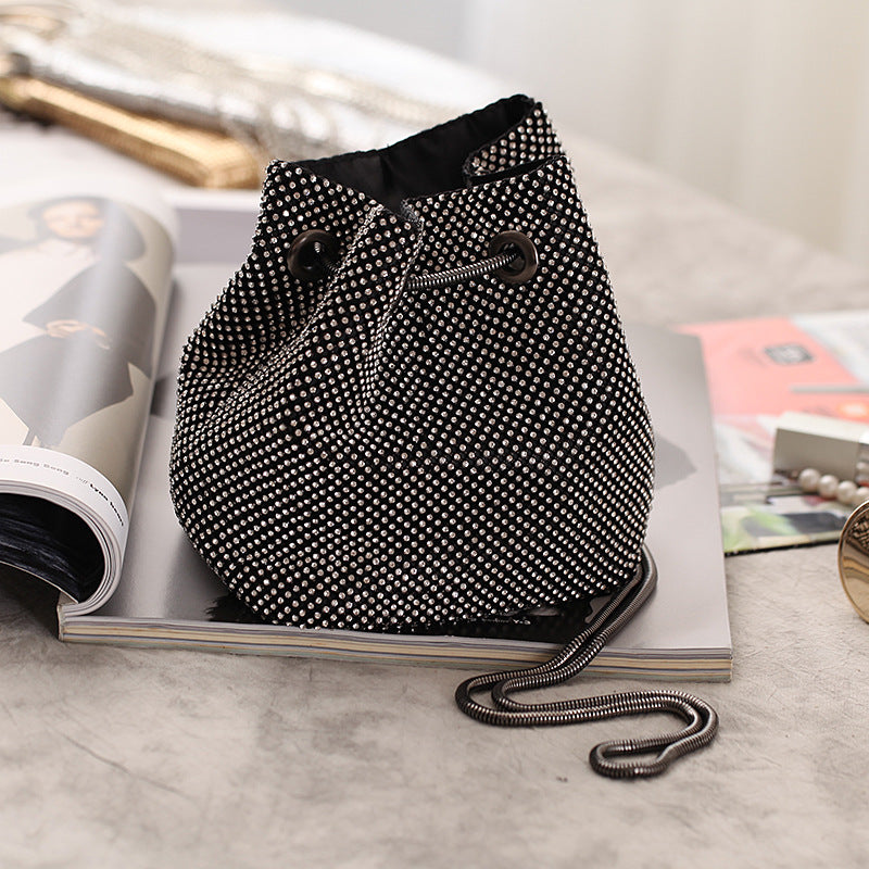 Diamond Bucket Shoulder Multi-Function Portable Evening Bag 7