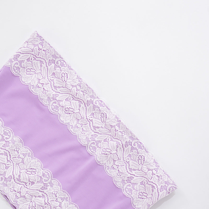 Women sexy lace Strapless Top cross hollow trousers two-piece suit 26