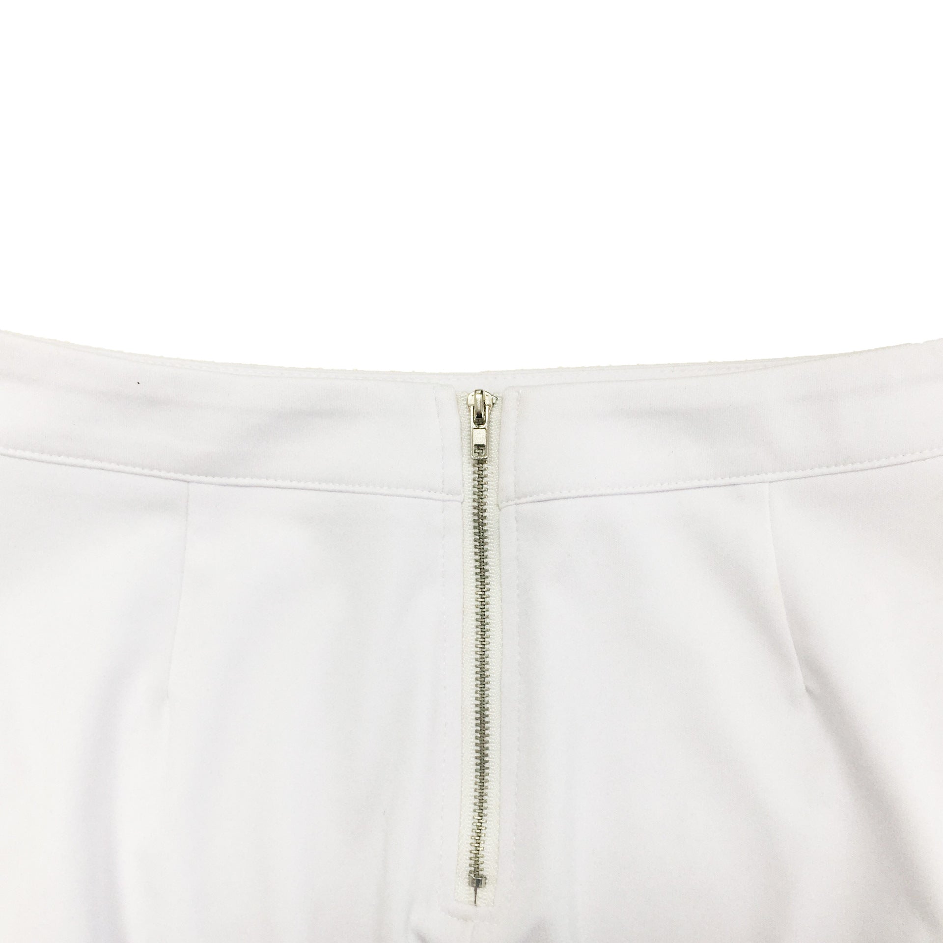 Ladies Solid Color Rope Zipper Sleeveless Skirt Two-Piece Set 21