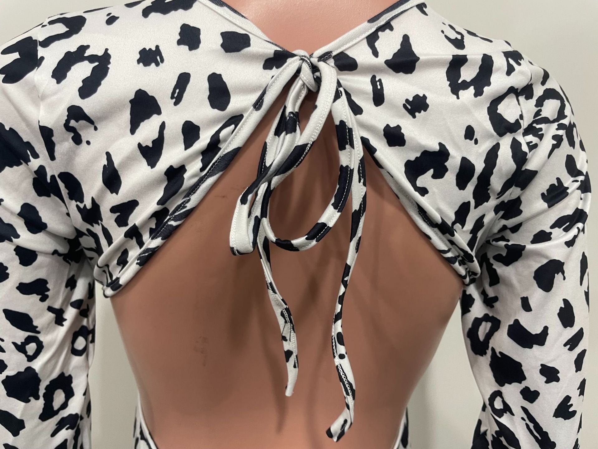 Women Casual Backless Leopard Jumpsuit 13