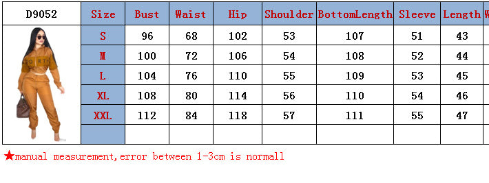 Women's Letter Print Color Block Patchwork Trench Hoodies Pants Set 18