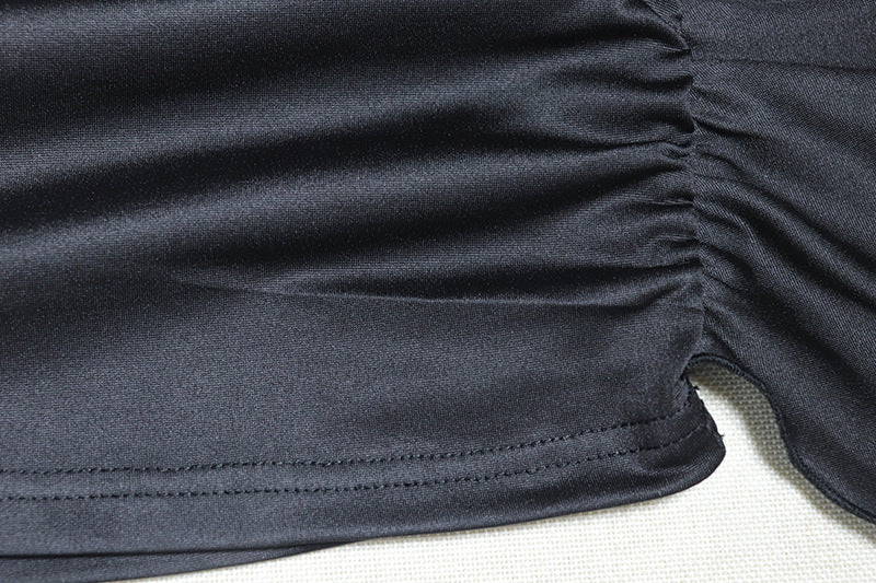 Sexy Deep V-Neck Sleeveless Bodycon Irregular Dress Trendy Female Dress 17