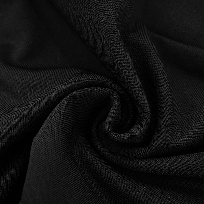 Women Spring and Summer Round Neck Contrast Color Top and Shorts Two-Piece Set 25