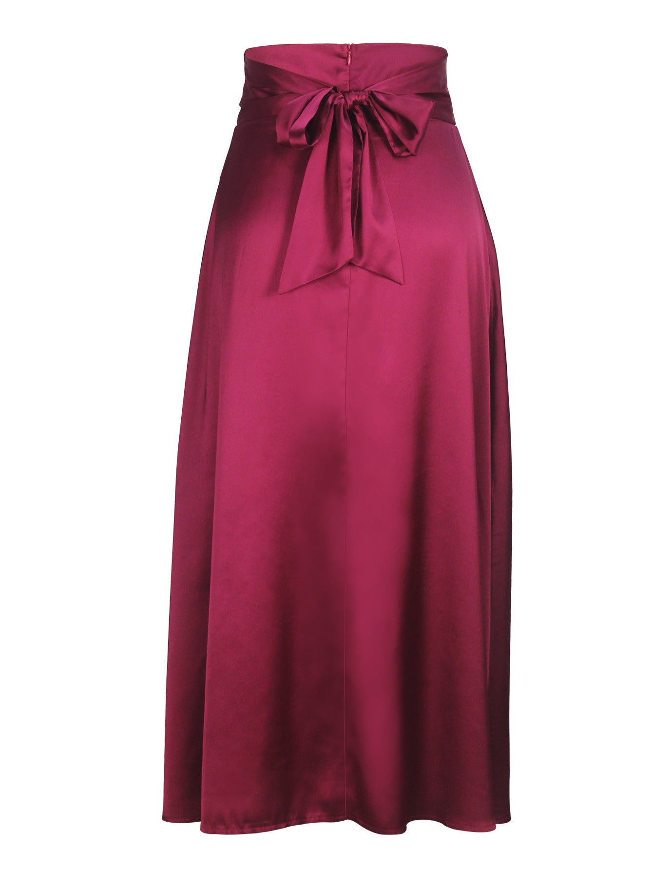 Women solid long skirt 6