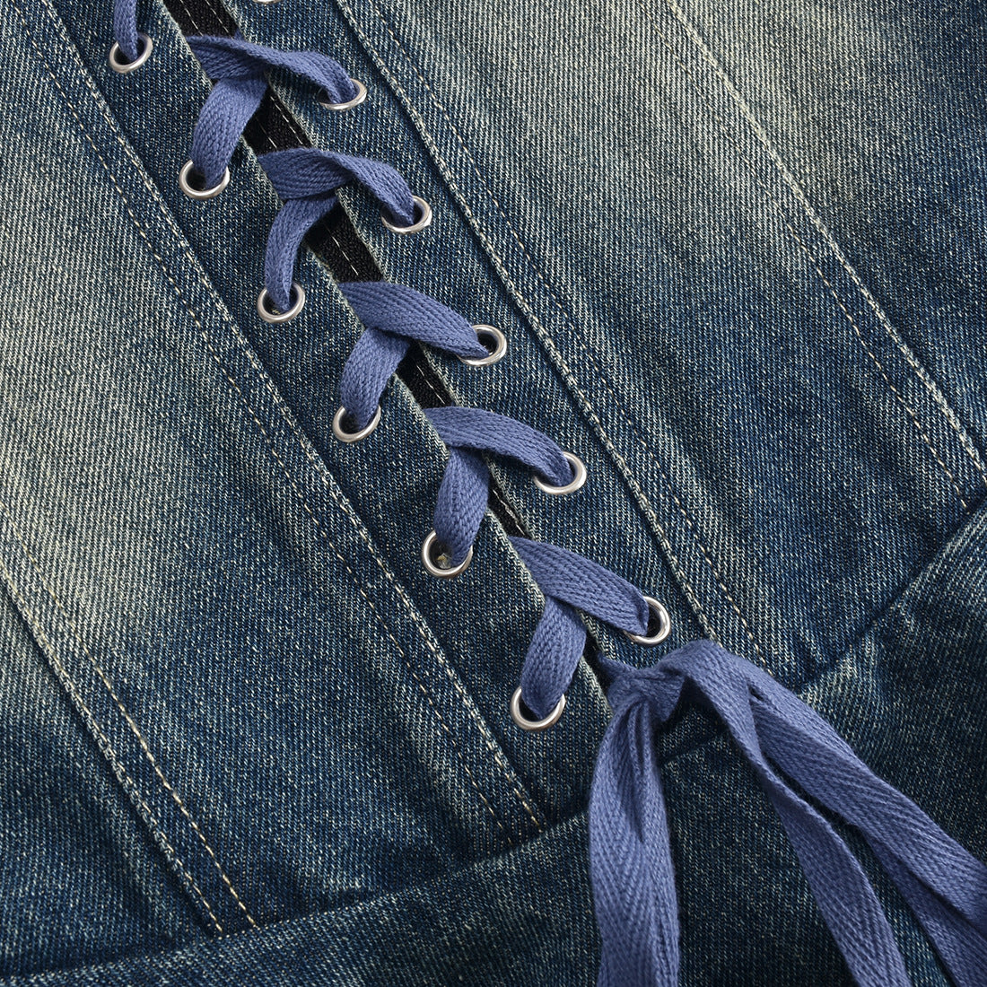 Women zippered chest-wrapped sexy Denim ruffle skirt 12