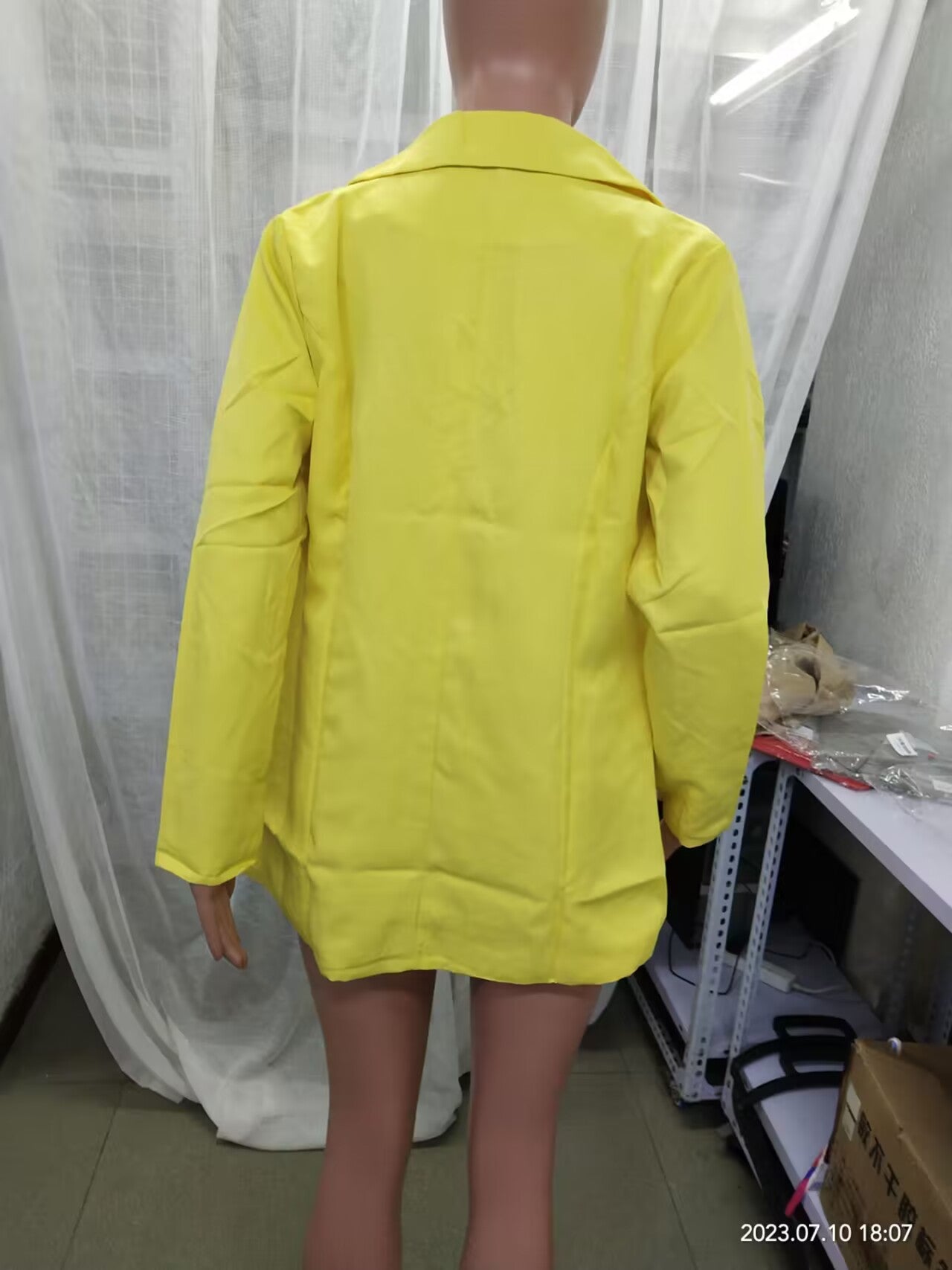 Spring Fall Women's Long Sleeve Plain Pocket Cardigan Blazer Jacket 19