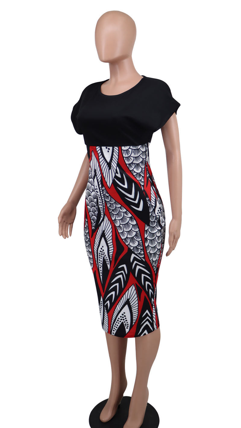 Women Casual Spring Round Neck Dress 11