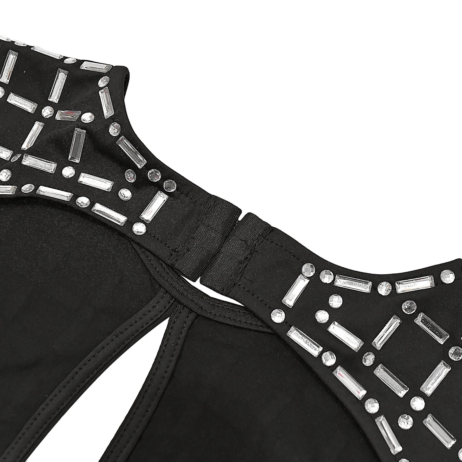 Women Sexy Beaded Long Sleeve Dress 27