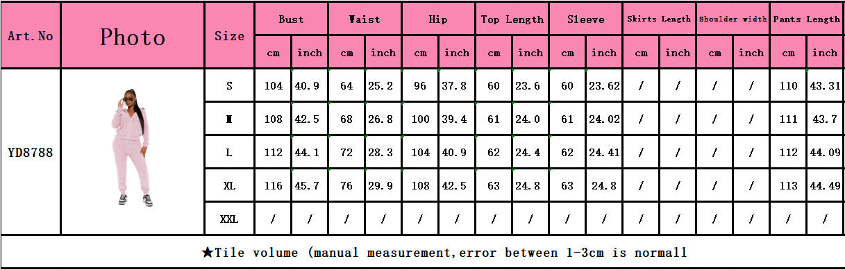 Women's Fashion Casual Hooded Fleece Two-Piece Pants Set Women's Clothing 11