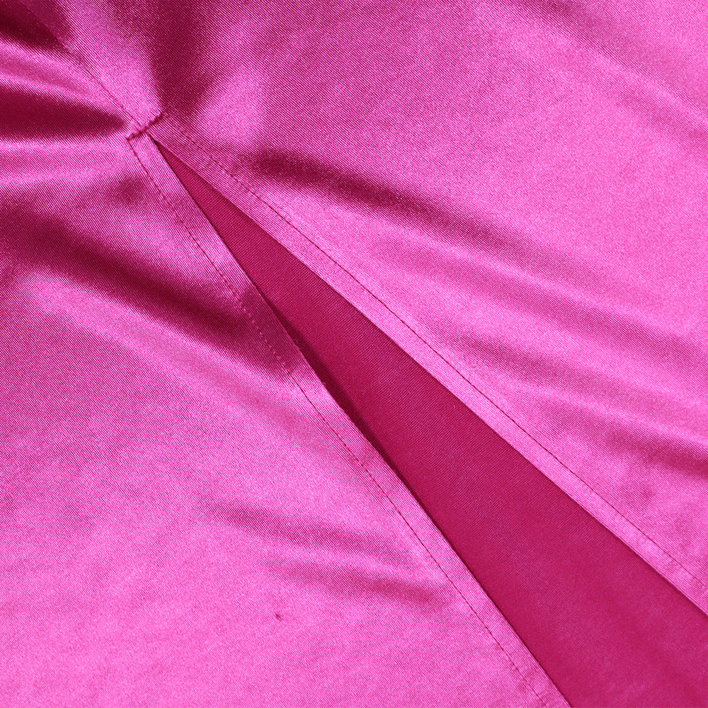 Women's Slim Fit Halter Neck Solid Color Long Dress 18