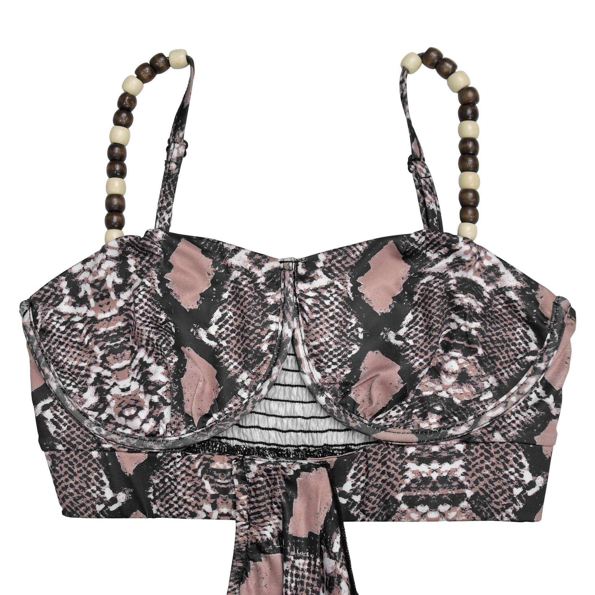 Fashion Women's Sexy Snake Pattern Print Strap Dress 11