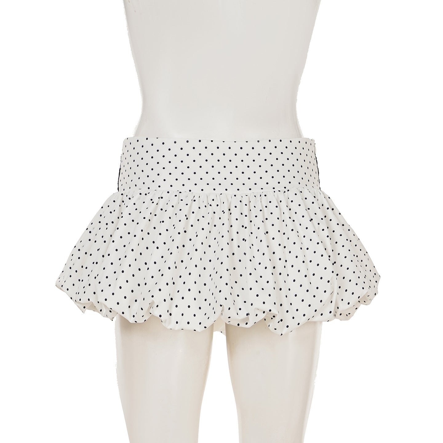 Women Summer French Lace Polka Dot Contrast Flower Bud Mini Dress 9