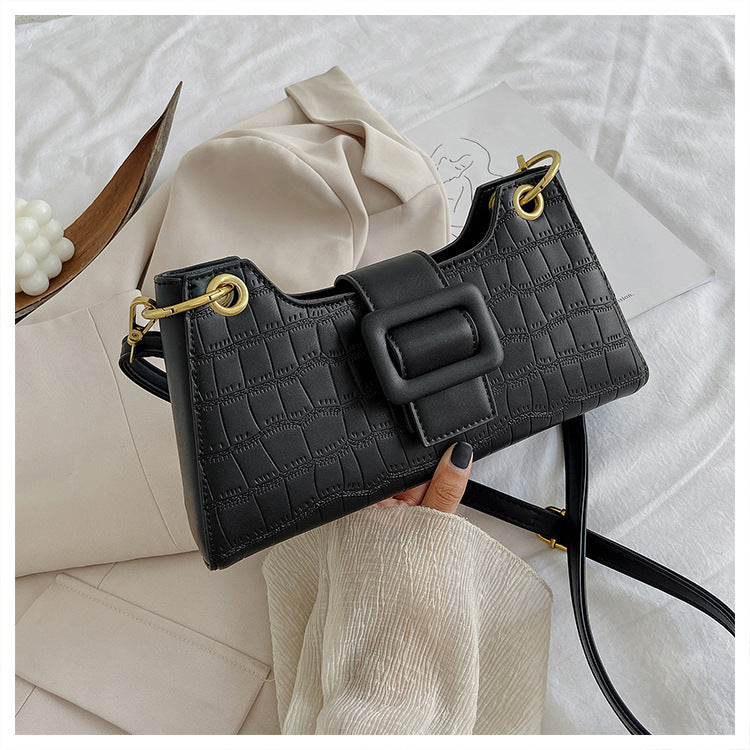 French Armpit Bag Women's Trendy Fashion Crossbody Bag Shoulder Baguette Bag 23