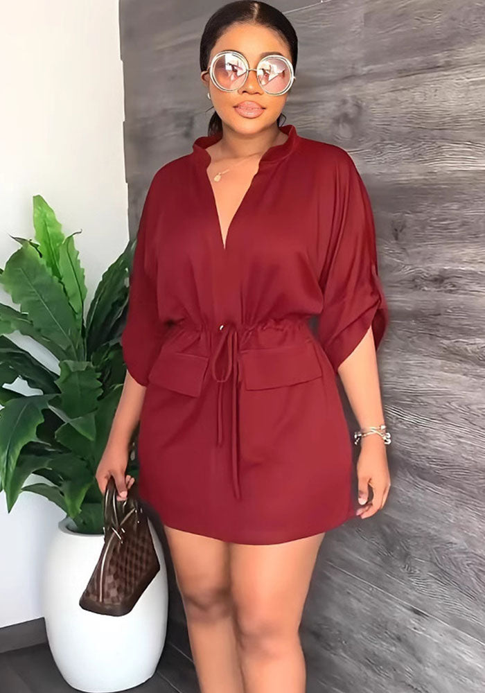 Women v-neck sexy dress lace dress