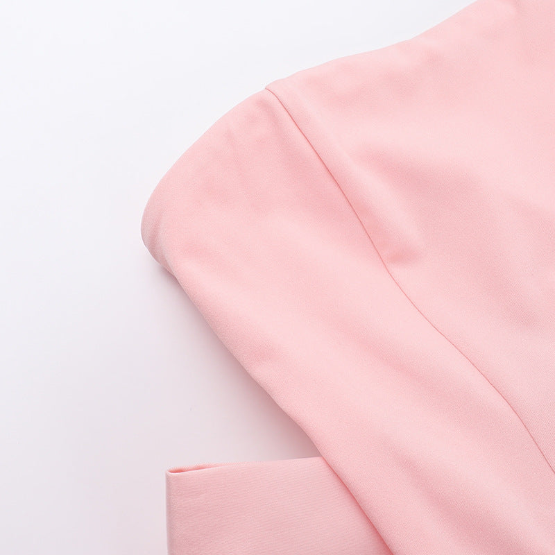 Women sexy Backless big bow Strapless dress 18